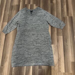 Lane Bryant gray and silver sweater dress. 26/28